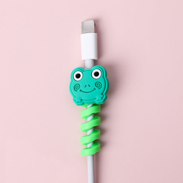 Cartoon Spiral USB Cable Protector and Organizer Bobbin