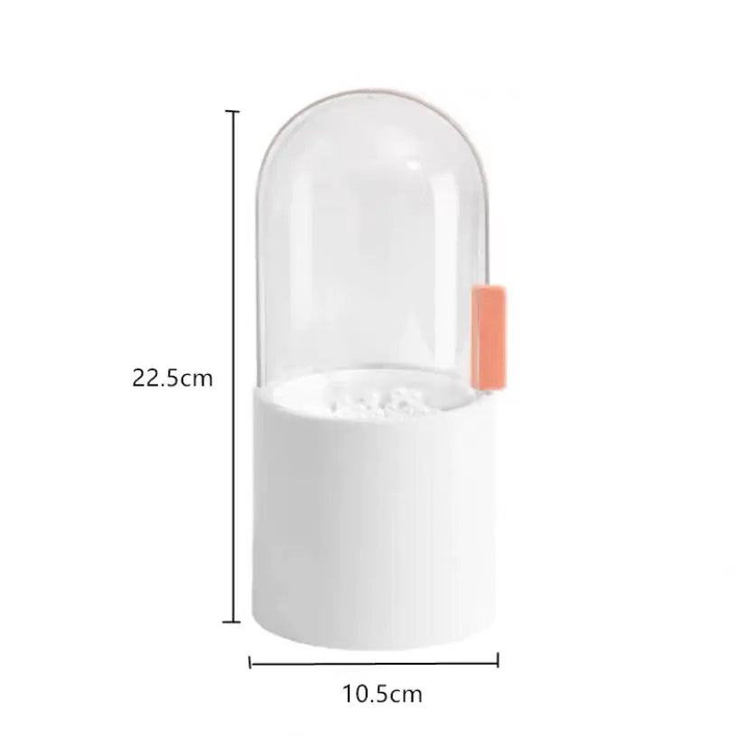 Multifunctional Brush Storage Bin with Dustproof Lid