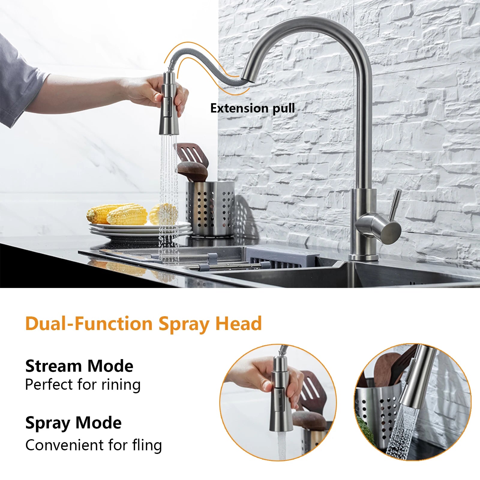 Touch Kitchen Faucet Pull Out