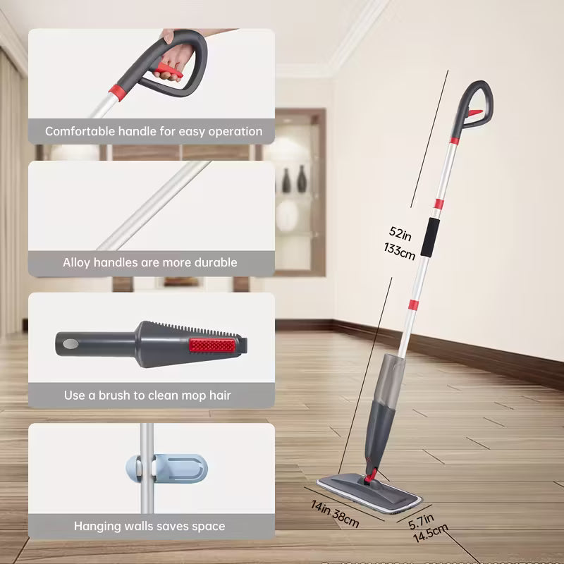 Microfiber Spray Mop for Floor Cleaning Dry Wet Floor Mop
