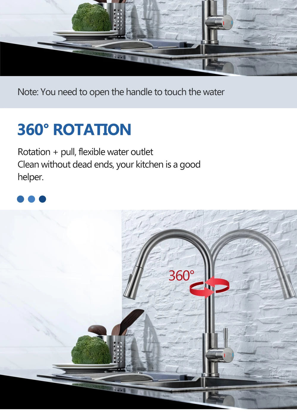 Touch Kitchen Faucet Pull Out