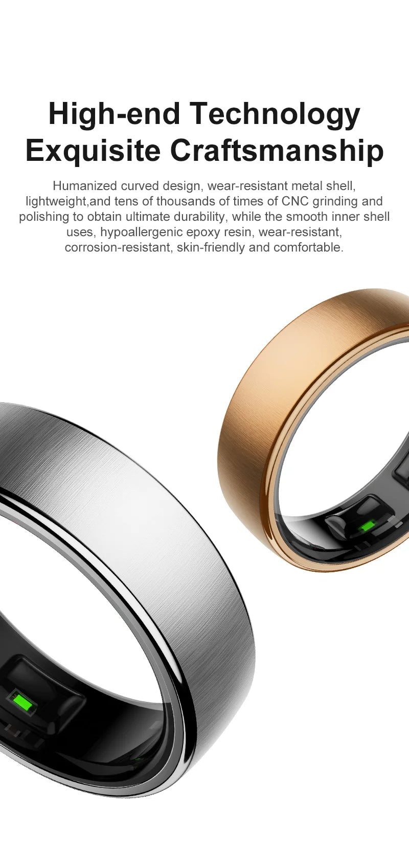Smart Ring with Charging Dock