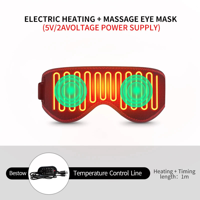Electric Heated Massage Eye Mask