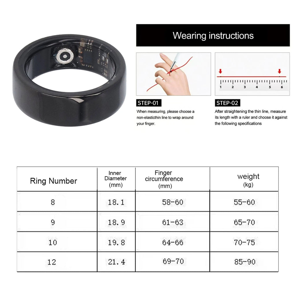Smart black health ceramic wearable