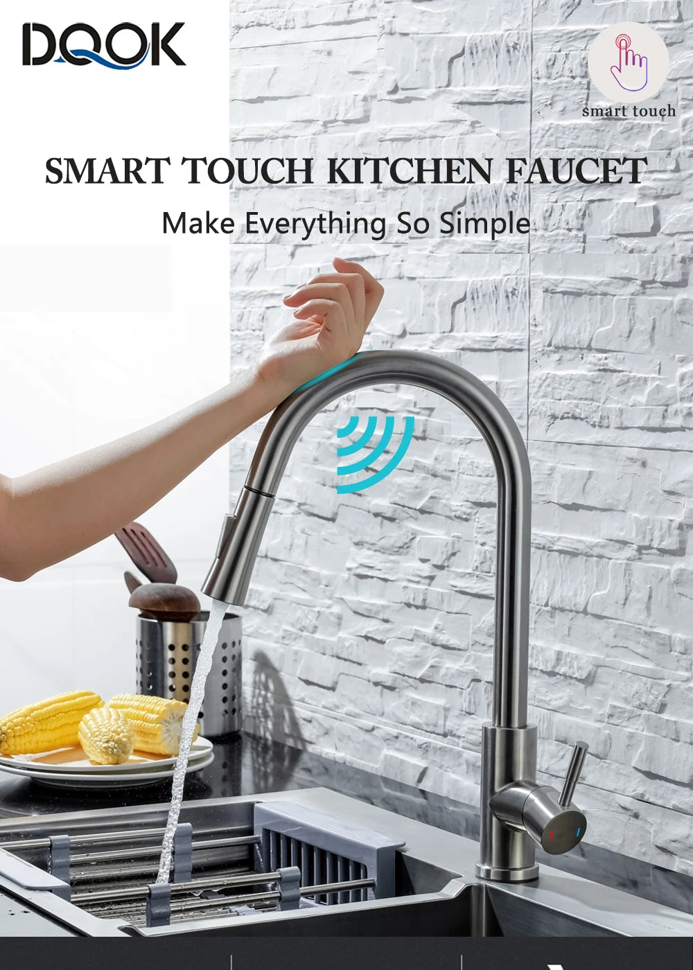 Touch Kitchen Faucet Pull Out