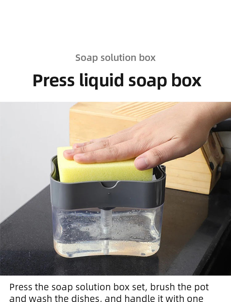 Kitchen Detergent Press Portable Soap Dispenser