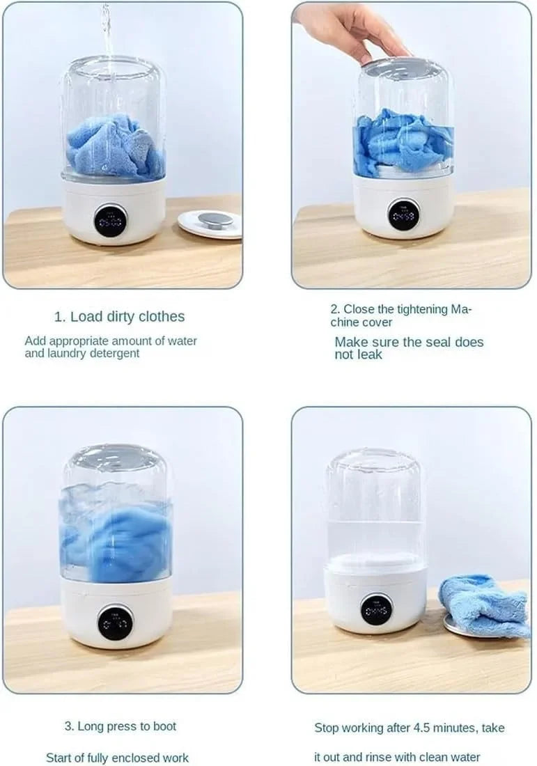 Wireless washing portable machine