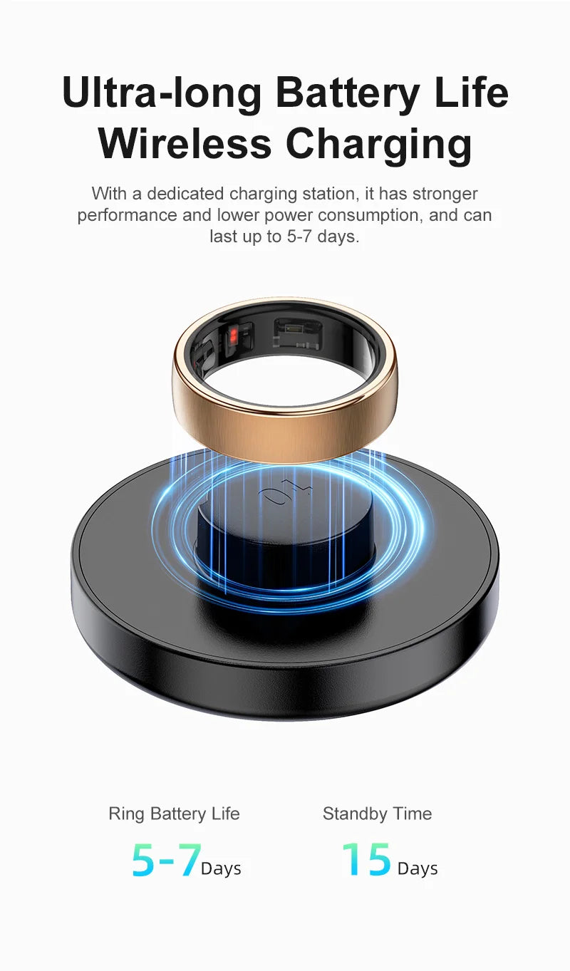 Smart Ring with Charging Dock