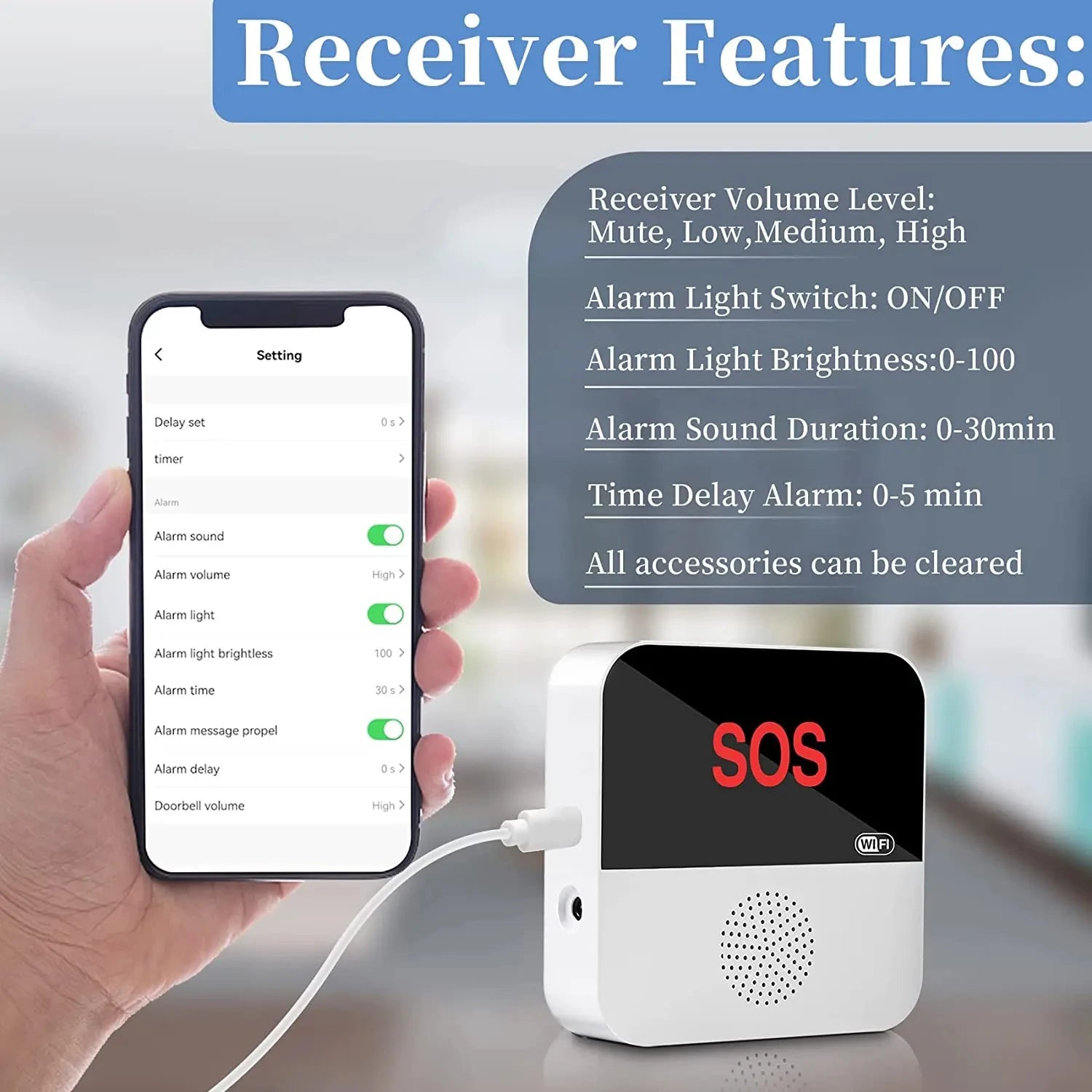 Smart WiFi SOS Emergency Call Button