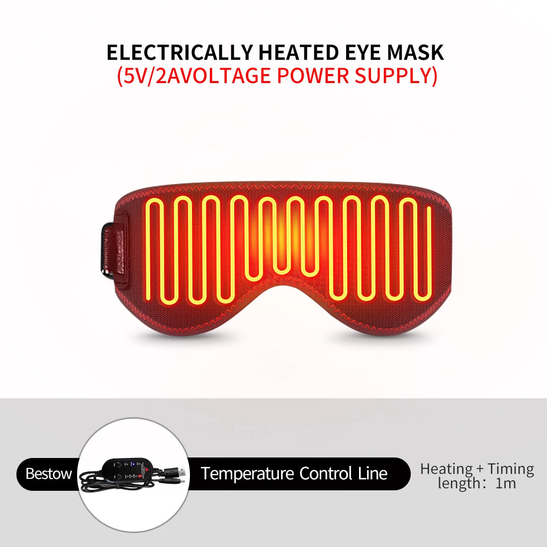 Electric Heated Massage Eye Mask