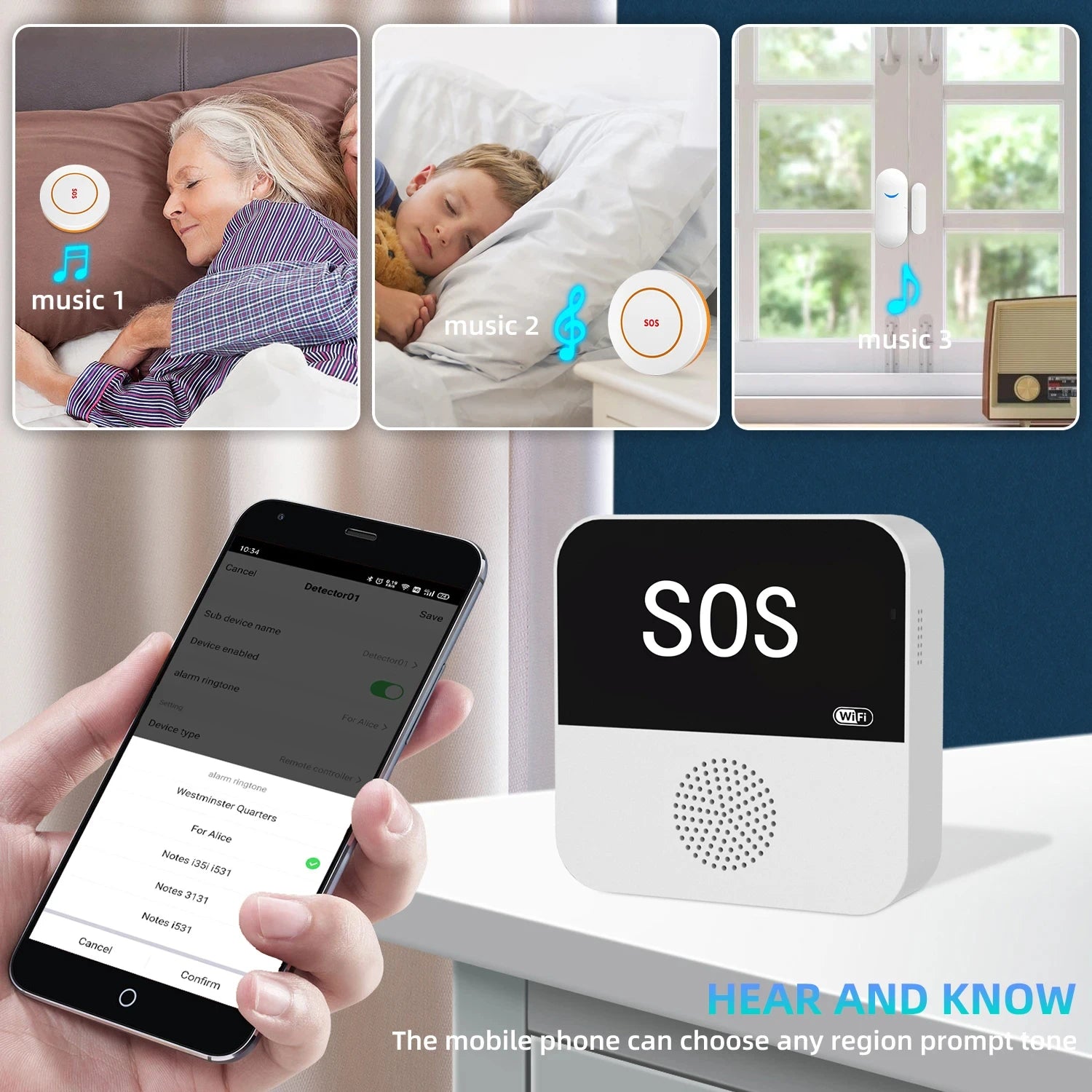 Smart WiFi SOS Emergency Call Button