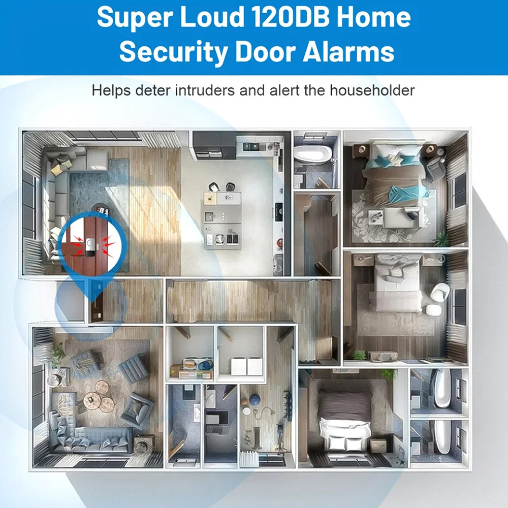 Smart Door Sensor Home Security Alarm