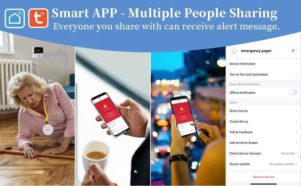 Smart WiFi SOS Emergency Call Button