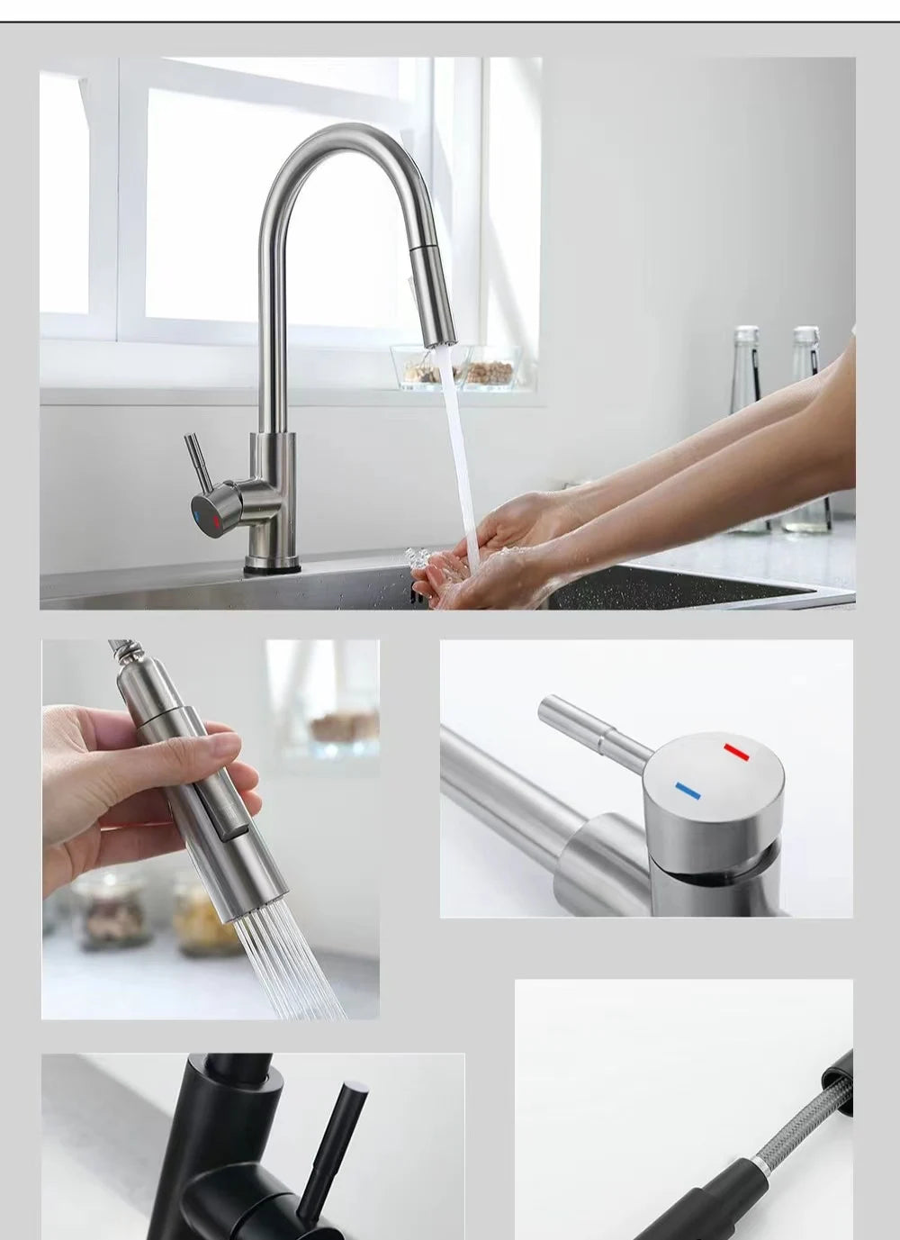 Touch Kitchen Faucet Pull Out