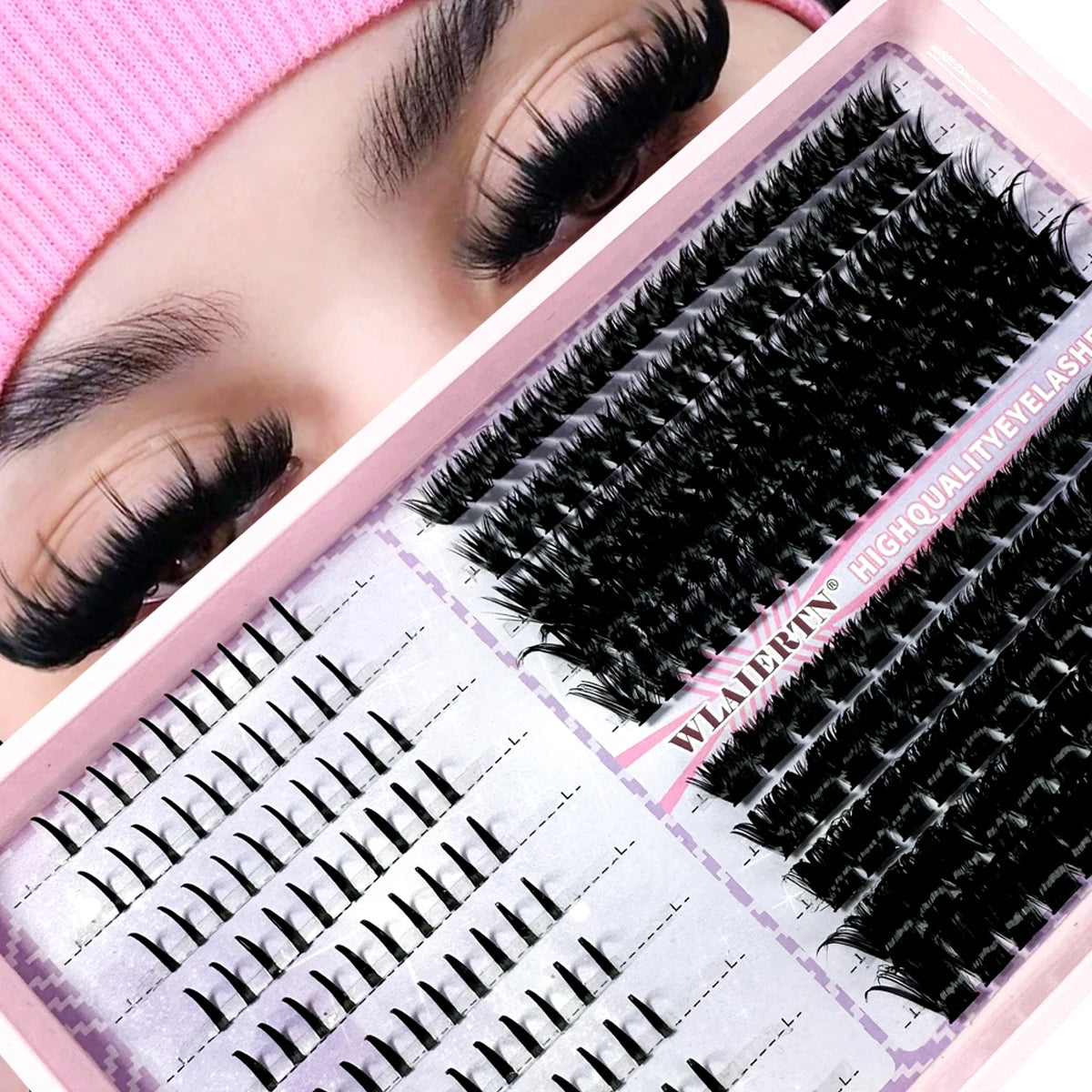 DIY Lash Extension Kit | Professional 3D Volume & Spiked Clusters