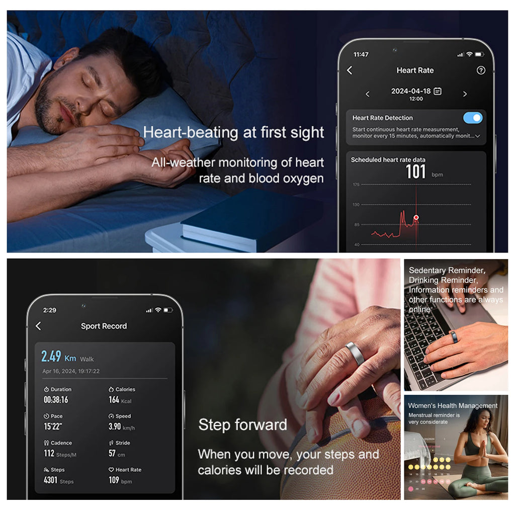 Smart Ring with Charging Dock