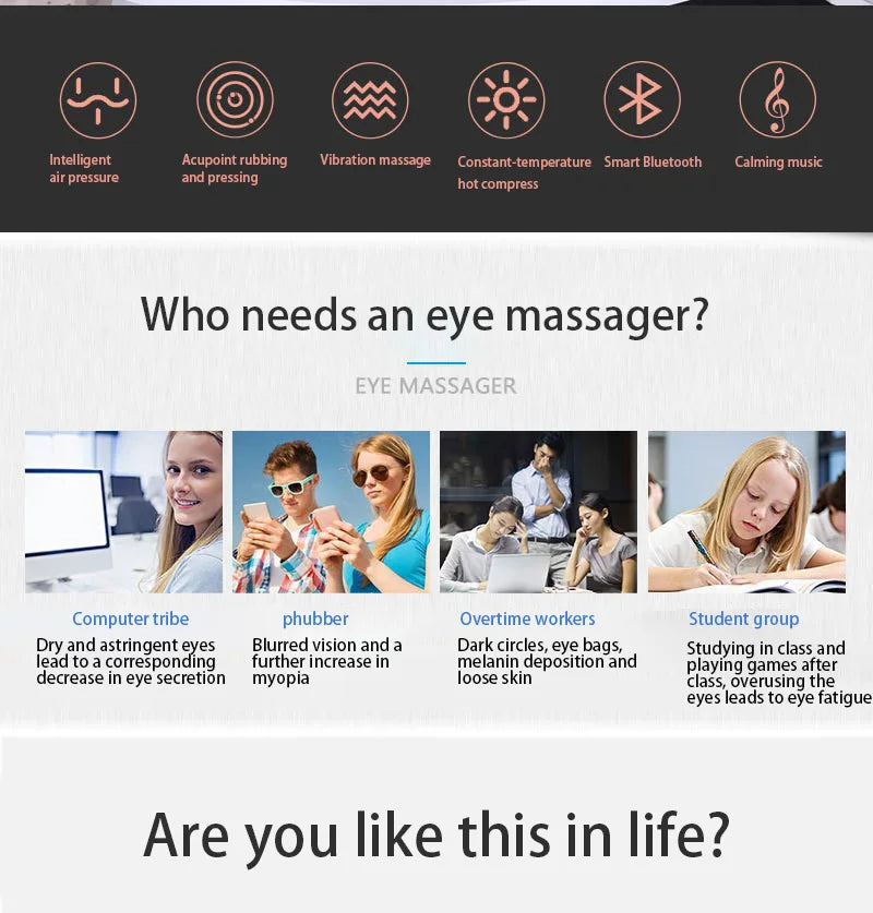 Smart Eye Relaxation Massager