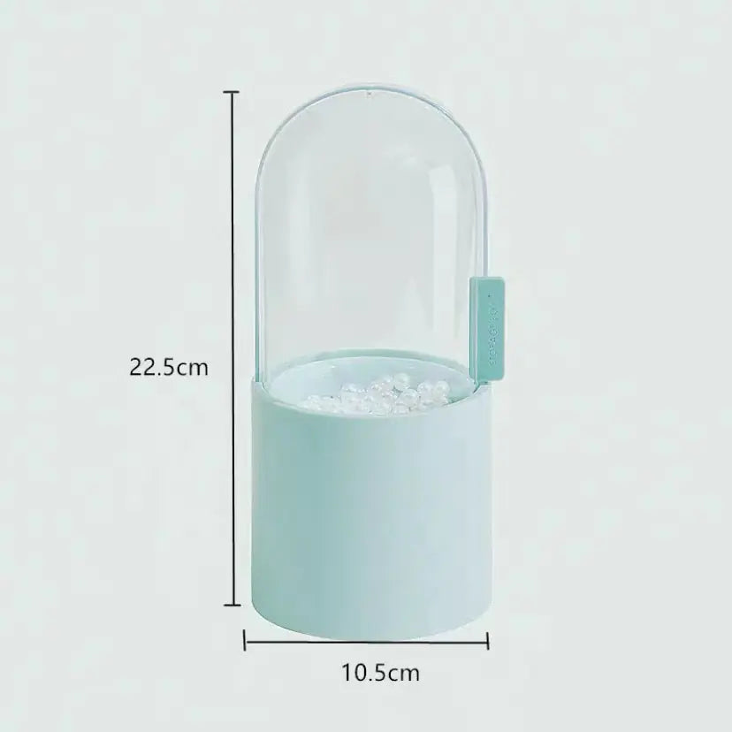 Multifunctional Brush Storage Bin with Dustproof Lid